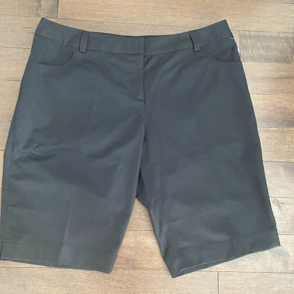 Black Adidas Climalite black shorts size 12